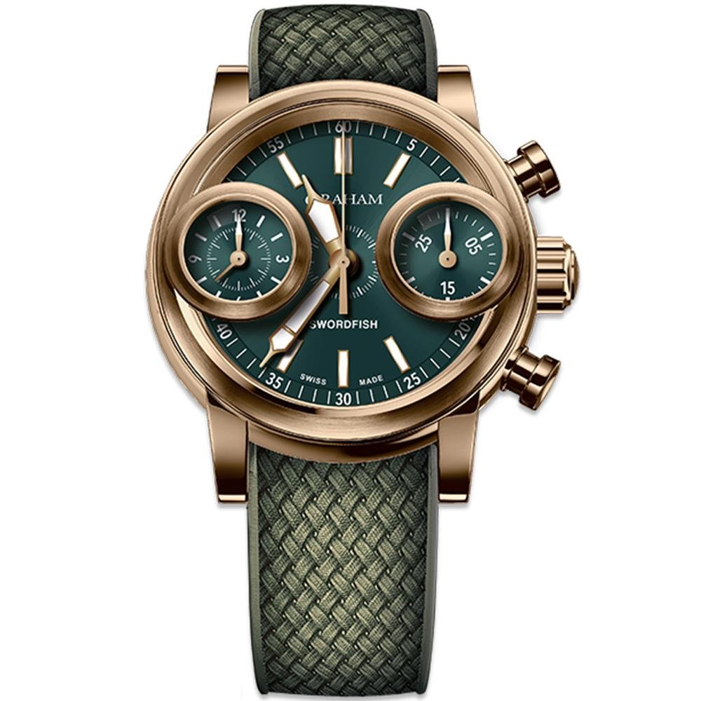 Graham Swordfish Bronze Green Dial - Watches & Crystals