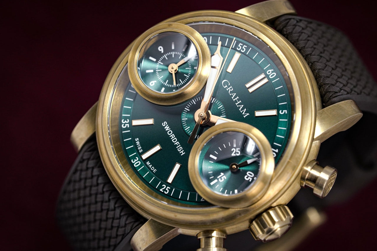 Graham Swordfish Bronze Green Dial - Watches & Crystals