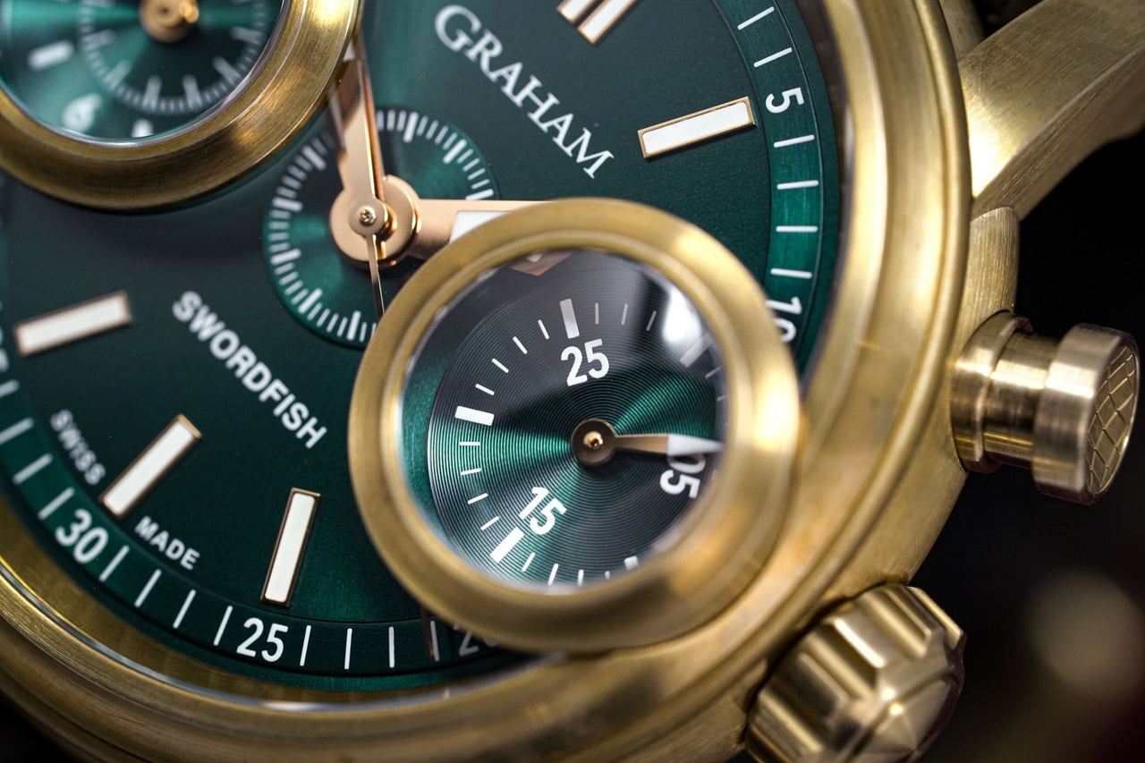 Graham Swordfish Bronze Green Dial - Watches & Crystals