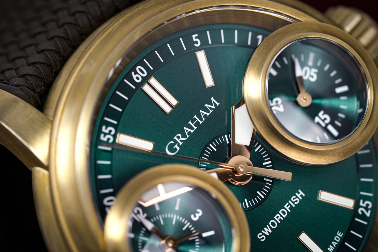 Graham Swordfish Bronze Green Dial - Watches & Crystals