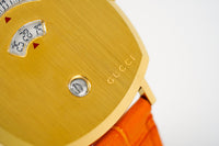 Thumbnail for Gucci Unisex Watch Grip Gold PVD Orange Alligator YGA15040 - Watches & Crystals