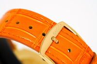 Thumbnail for Gucci Unisex Watch Grip Gold PVD Orange Alligator YGA15040 - Watches & Crystals