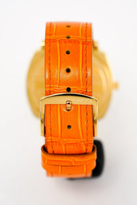 Thumbnail for Gucci Unisex Watch Grip Gold PVD Orange Alligator YGA15040 - Watches & Crystals