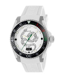 Thumbnail for Gucci Watch Dive 40mm Snake White YA136330 - Watches & Crystals