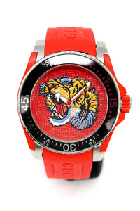Thumbnail for Gucci Watch Dive 40mm Tiger Red YA136315 - Watches & Crystals