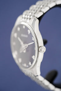 Thumbnail for Gucci Watch G-Timeless 36mm Slim Bee Silver YA1264154 - Watches & Crystals