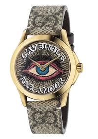 Thumbnail for Gucci Watch G-Timeless 38mm Eye Beige YA1264022 - Watches & Crystals