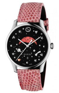 Thumbnail for Gucci Watch G-Timeless Ladies 36mm Moon-Phase Pink YA1264046 - Watches & Crystals