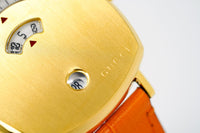Thumbnail for Gucci Watch Grip 35mm Gold PVD Orange Alligator YGA15026 - Watches & Crystals