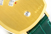 Thumbnail for Gucci Watch Grip 38mm Yellow Gold Green Alligator YGA15038 - Watches & Crystals