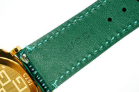 Thumbnail for Gucci Watch Grip 38mm Yellow Gold Green Alligator YGA15038 - Watches & Crystals