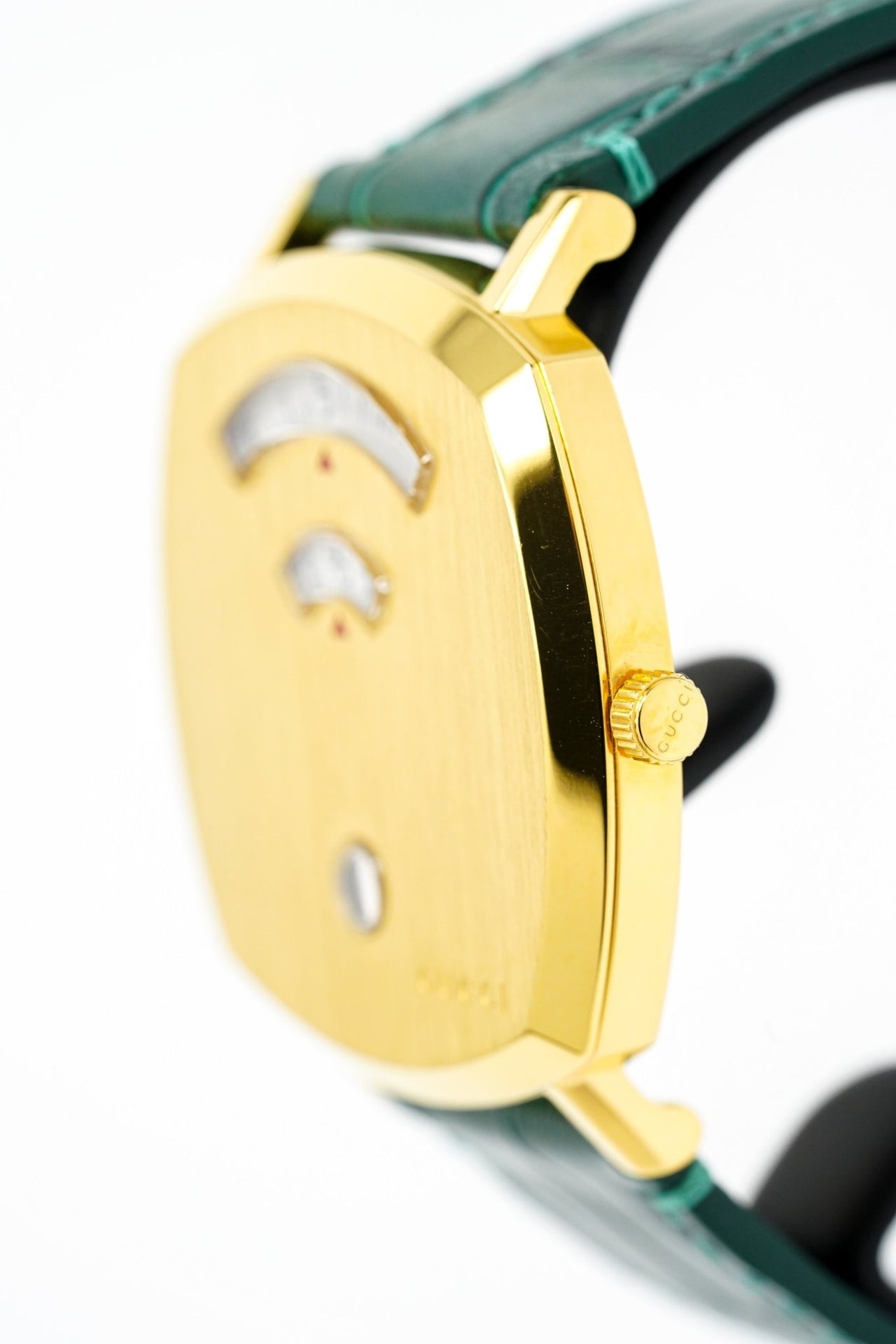 Gucci Watch Grip 38mm Yellow Gold Green Alligator YGA15038 - Watches & Crystals