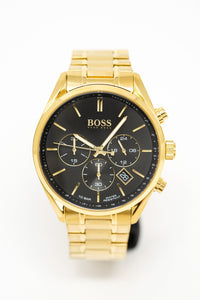 Thumbnail for Hugo Boss Men's Watch Champion Yellow Gold HB1513848 - Watches & Crystals