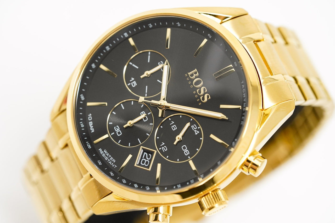 Hugo Boss Men's Watch Champion Yellow Gold HB1513848 - Watches & Crystals