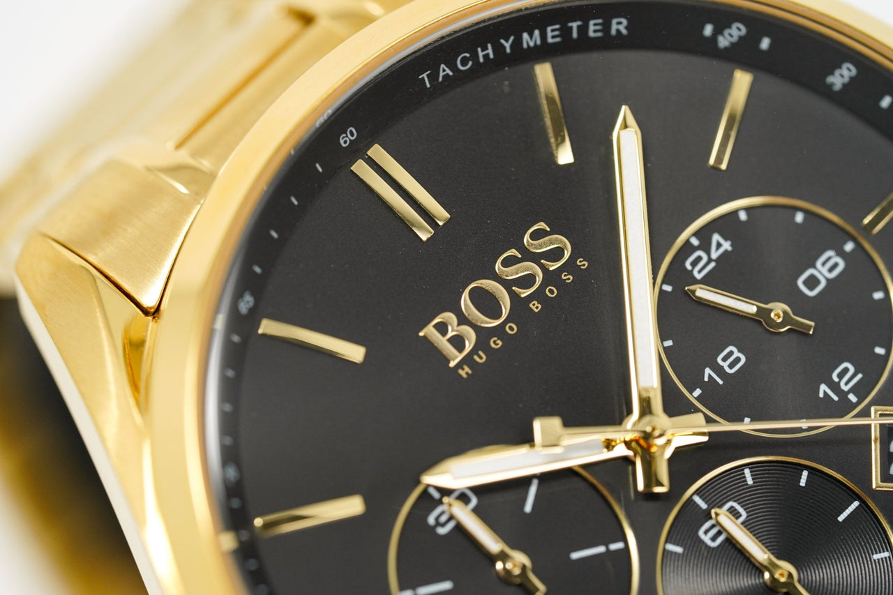 Hugo Boss Men's Watch Champion Yellow Gold HB1513848 - Watches & Crystals