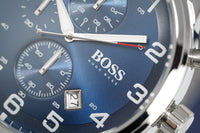 Thumbnail for Hugo Boss Men's Watch Chronograph Aeroliner Blue HB1513183 - Watches & Crystals