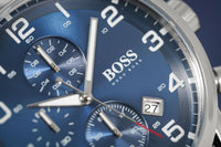 Thumbnail for Hugo Boss Men's Watch Chronograph Aeroliner Blue HB1513183 - Watches & Crystals