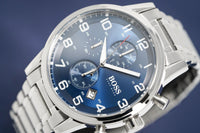 Thumbnail for Hugo Boss Men's Watch Chronograph Aeroliner Blue HB1513183 - Watches & Crystals