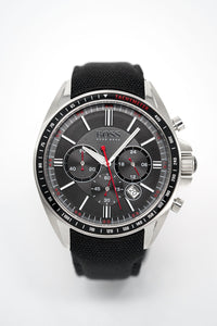 Thumbnail for Hugo Boss Men's Watch Chronograph Black Driver Fabric Leather HB1513087 - Watches & Crystals