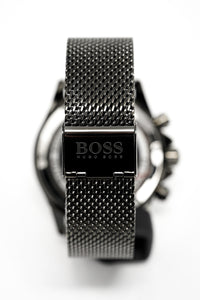 Thumbnail for Hugo Boss Men's Watch Chronograph Ikon Grey Mesh HB1513443 - Watches & Crystals