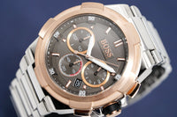 Thumbnail for Hugo Boss Men's Watch Chronograph Supernova Grey HB1513362 - Watches & Crystals