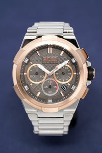 Thumbnail for Hugo Boss Men's Watch Chronograph Supernova Grey HB1513362 - Watches & Crystals