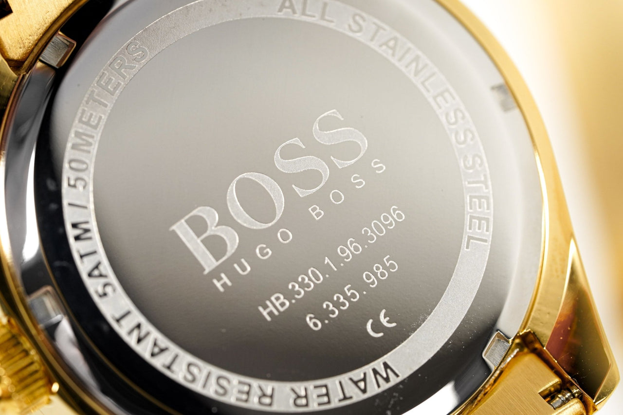 Hugo Boss Men's Watch Chronograph Trophy Gold HB1513631 - Watches & Crystals