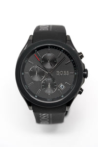 Thumbnail for Hugo Boss Men's Watch Velocity Black On Black HB1513720 - Watches & Crystals