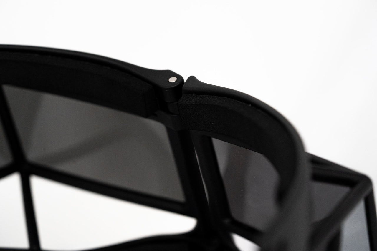 Kokon To Zai Sunglasses Shield Mask Matte Black With Silver Category 3 Mirror Lenses KTZ9C2SUN - Watches & Crystals