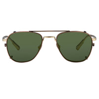 Thumbnail for Kris Van Assche Sunglasses Rectangular Titanium Unixes Light Gold Bronze Clip-On with Green Lenses - KVA92C3SUN - Watches & Crystals