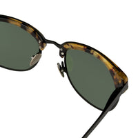 Thumbnail for Kris Van Assche Sunglasses with D-Frame Tortoiseshell Black and Green Lenses Category 3 - KVA76C2SUN - Watches & Crystals