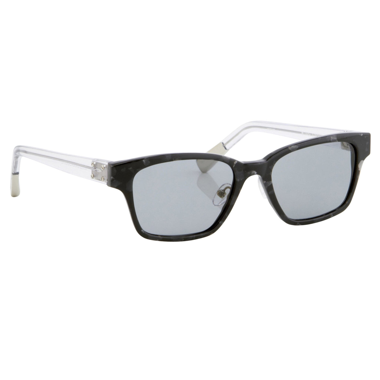 Kris Van Assche Sunglasses with Rectangular Grey Tortoise Shell and Grey Lenses - KVA18C2SUN - Watches & Crystals