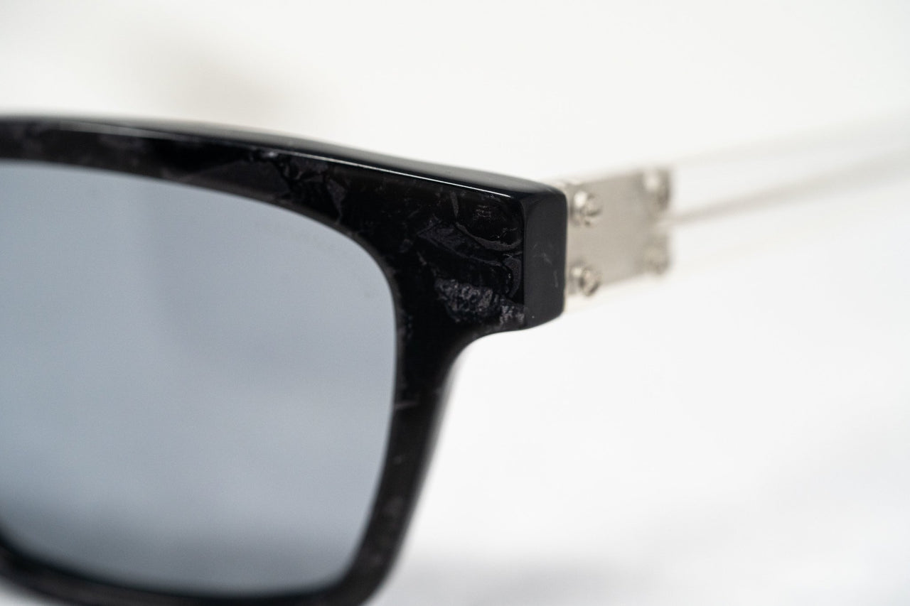 Kris Van Assche Sunglasses with Rectangular Grey Tortoise Shell and Grey Lenses - KVA18C2SUN - Watches & Crystals