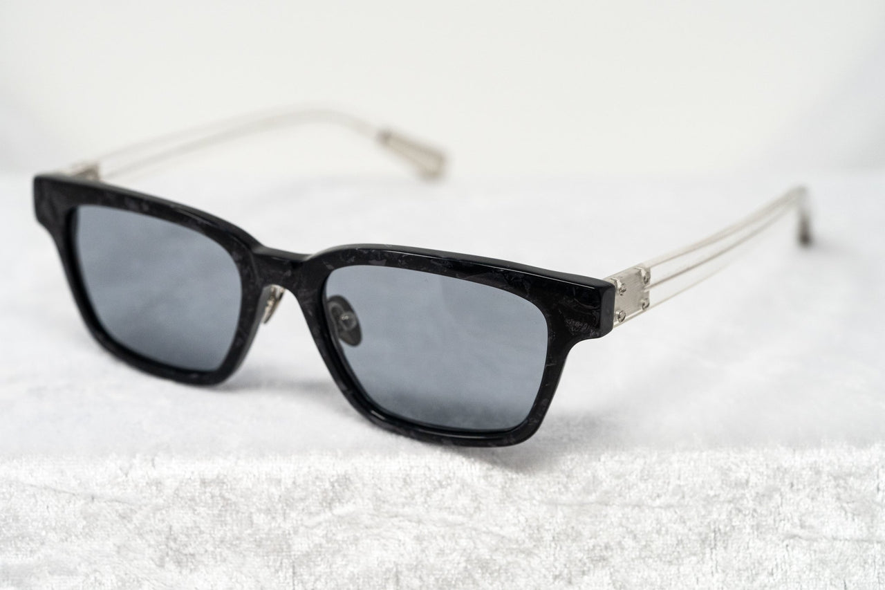 Kris Van Assche Sunglasses with Rectangular Grey Tortoise Shell and Grey Lenses - KVA18C2SUN - Watches & Crystals