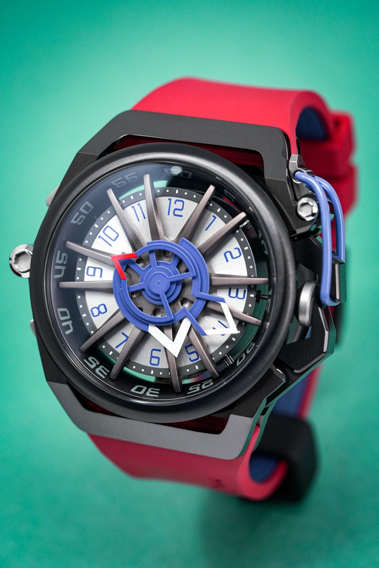 Mazzucato Reversible Automatic Watch RIM Red GT 07-RD7685 -  Watches&Crystals – Watches & Crystals