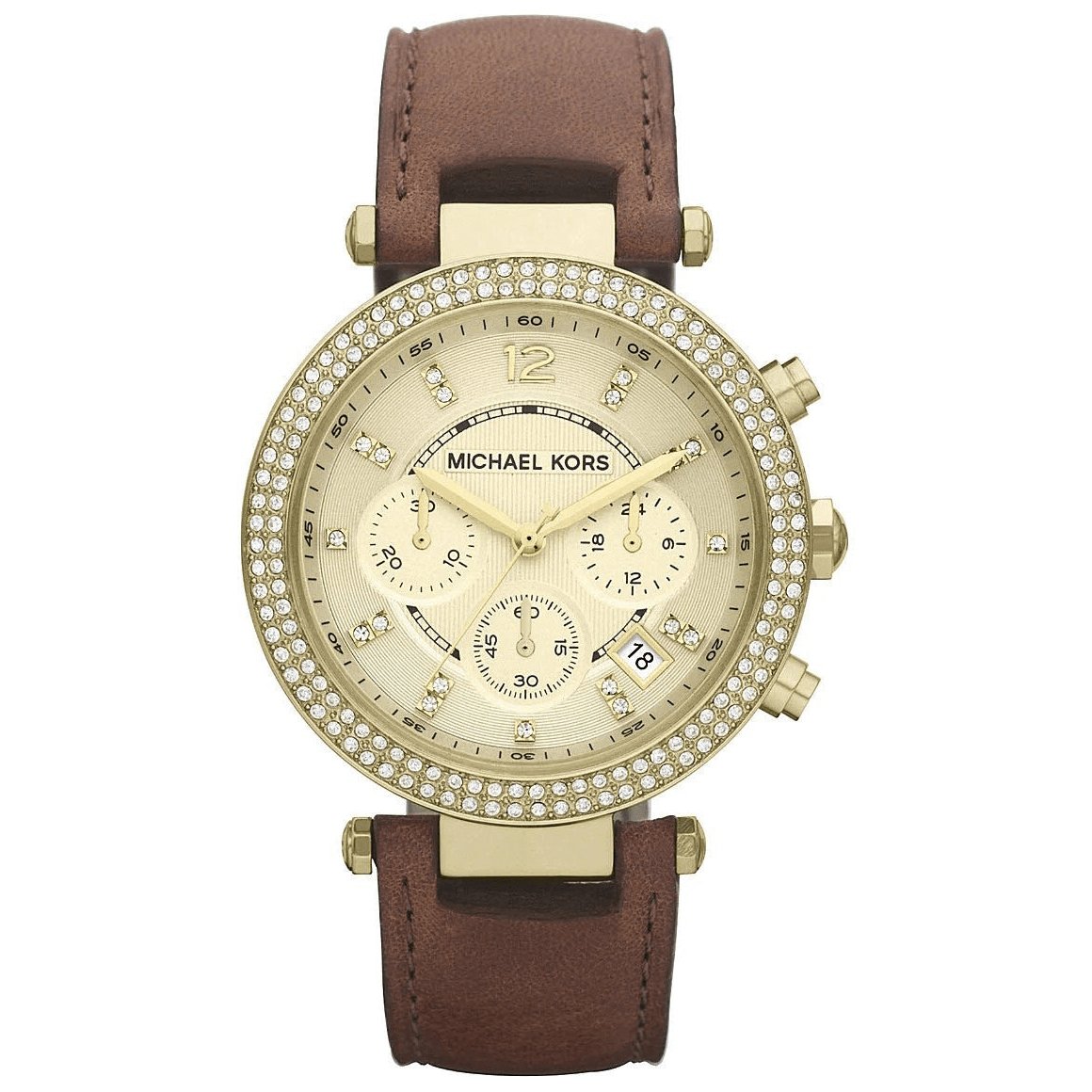 Michael Kors Everest Chronograph Quartz Crystal Brown Dial Ladies Watch  MK6973