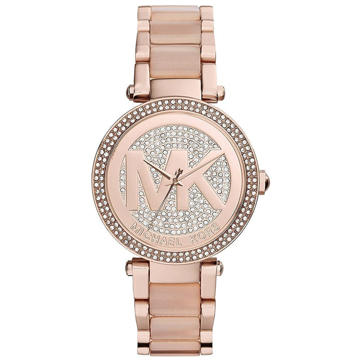 Michael Kors Ladies Watch Parker 39mm Rose Gold MK6176 Watches Crystals