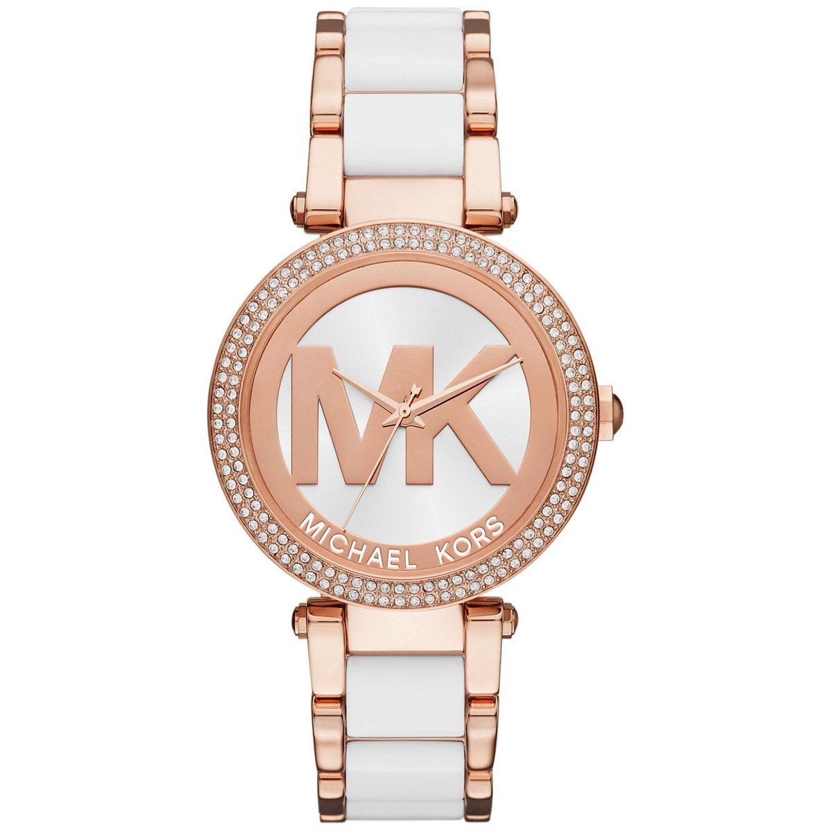 Michael Kors Parker Rose Gold and Silver Ladies Watch MK6314   showtimewatchescom