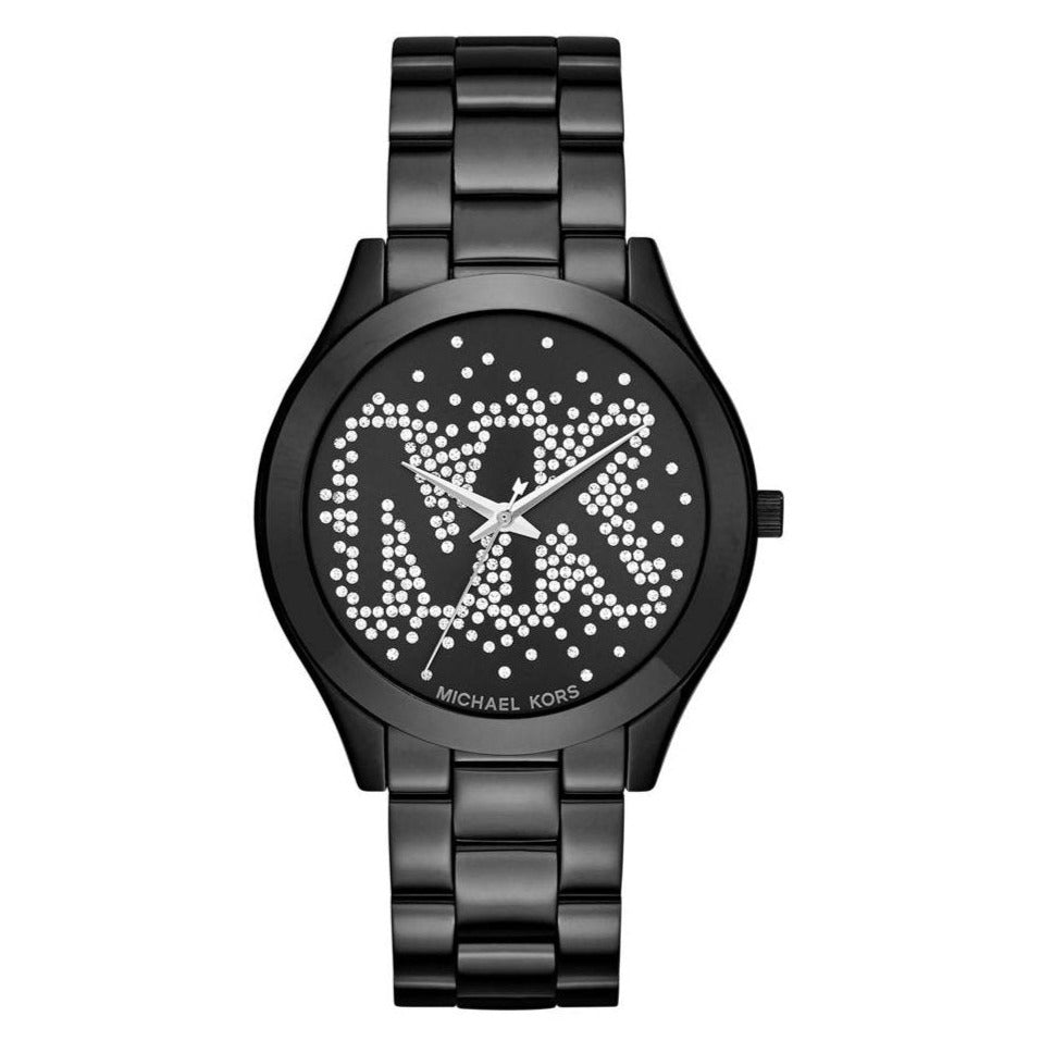 Black mk shop watch women's