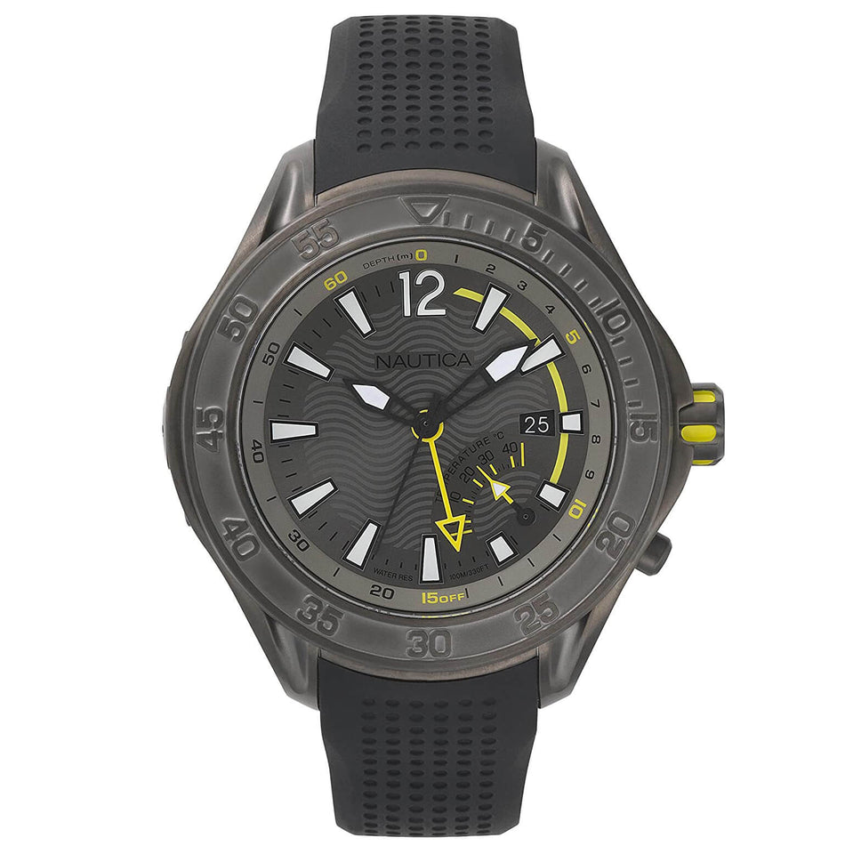 Nautica black online watch