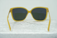 Thumbnail for Oscar De La Renta Sunglasses Oversized Beige Enamel Arms and Green Lenses Category 3 - ODLR21C4SUN - Watches & Crystals