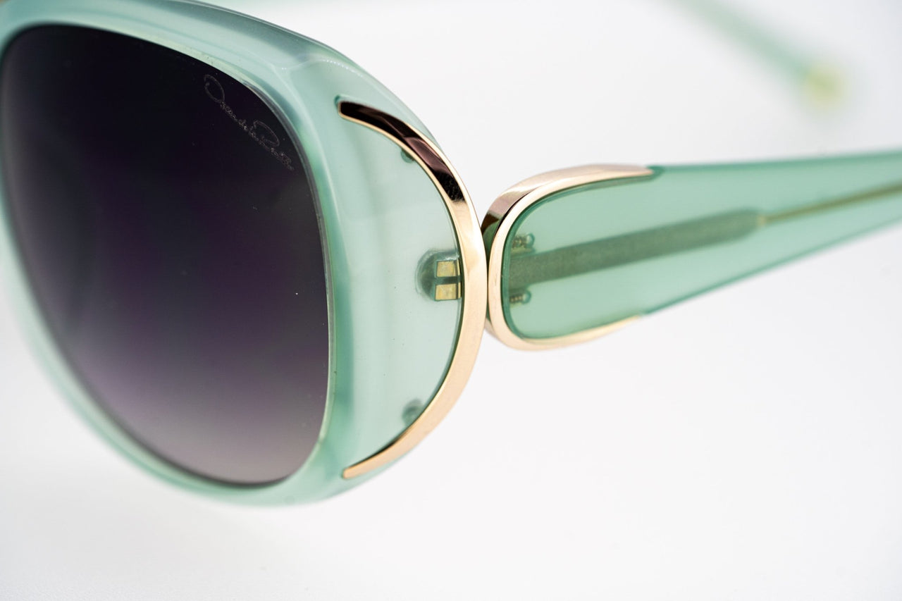 Oscar De La Renta Sunglasses Oversized Frame Mint and Grey Lenses - ODLR55C3SUN - Watches & Crystals