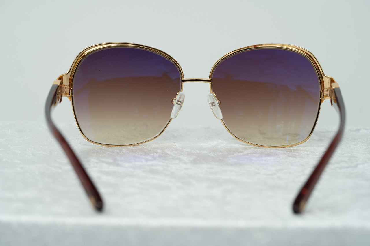 Oscar De La Renta Sunglasses Oversized Frame Russian Gold Red Enamel With Grey Lenses - ODLR50C4SUN - Watches & Crystals