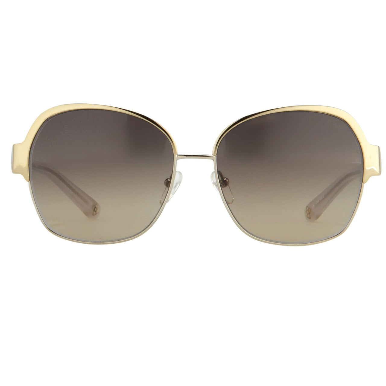 Oscar De La Renta Sunglasses Oversized Frame Silver Light Oyster Enamel With Grey Lenses - ODLR50C3SUN - Watches & Crystals