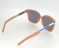 Thumbnail for Oscar De La Renta Sunglasses Oversized Orange Enamel Arms and Green Lenses Category 3 - ODLR21C5SUN - Watches & Crystals