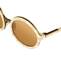 Thumbnail for Phillip Lim Sunglasses Round Horn and Bronze Nickel with Bronze Mirror Lenses Category 3 - PL11C30SUN - Watches & Crystals