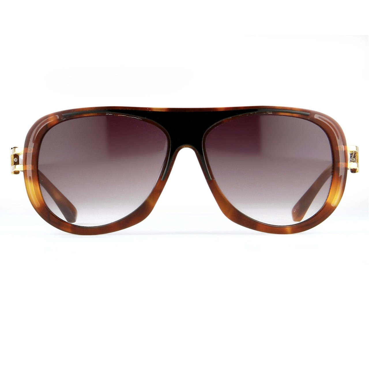 Prabal Gurung Sunglasses Female Aviator Tortoise Shell Acetate CAT3 Grey Lenses PG10C3SUN - Watches & Crystals