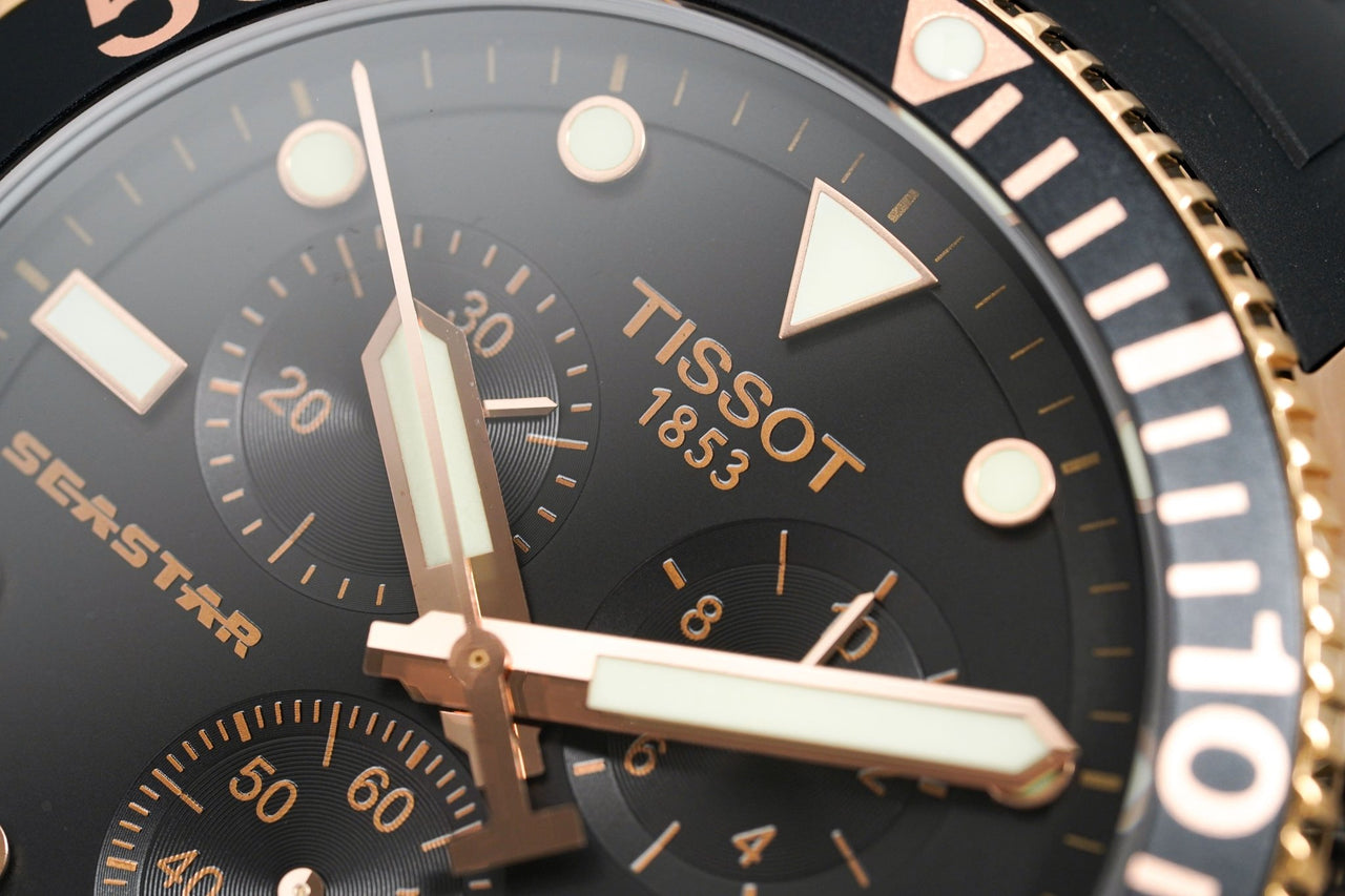 Tissot Chronograph Watch SEASTAR 1000 Rose Gold T1204173705100 - Watches & Crystals