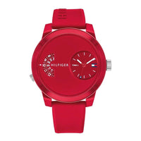 Thumbnail for Tommy Hilfiger Men's Watch Denim Sport Dual Time Red 1791557 - Watches & Crystals