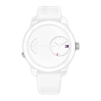 Thumbnail for Tommy Hilfiger Men's Watch Denim Sport Dual Time White 1791558 - Watches & Crystals